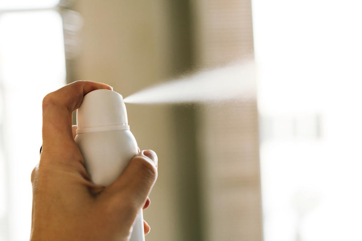 A spray deodorant