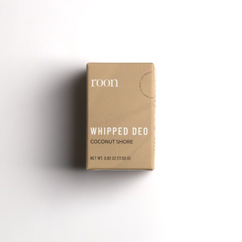 Coconut Shore mini deodorant in its box