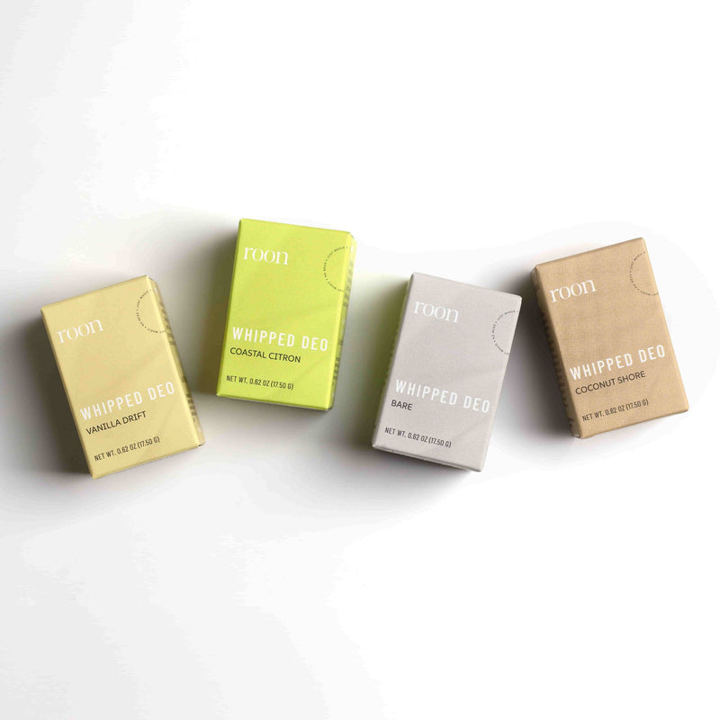 Build Your Own Set — pick any three Roon mini deodorant cartons
