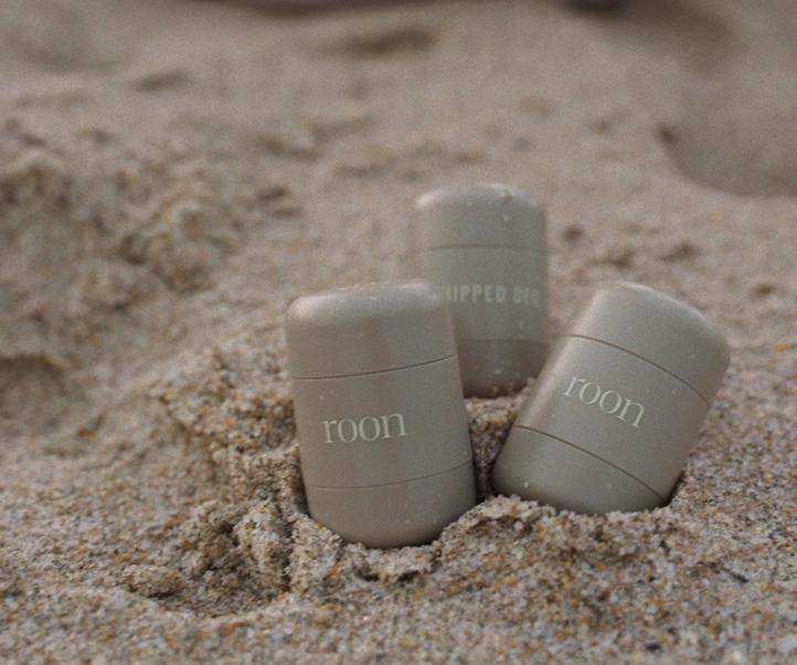Roon Mini Deodorant tubes in sand